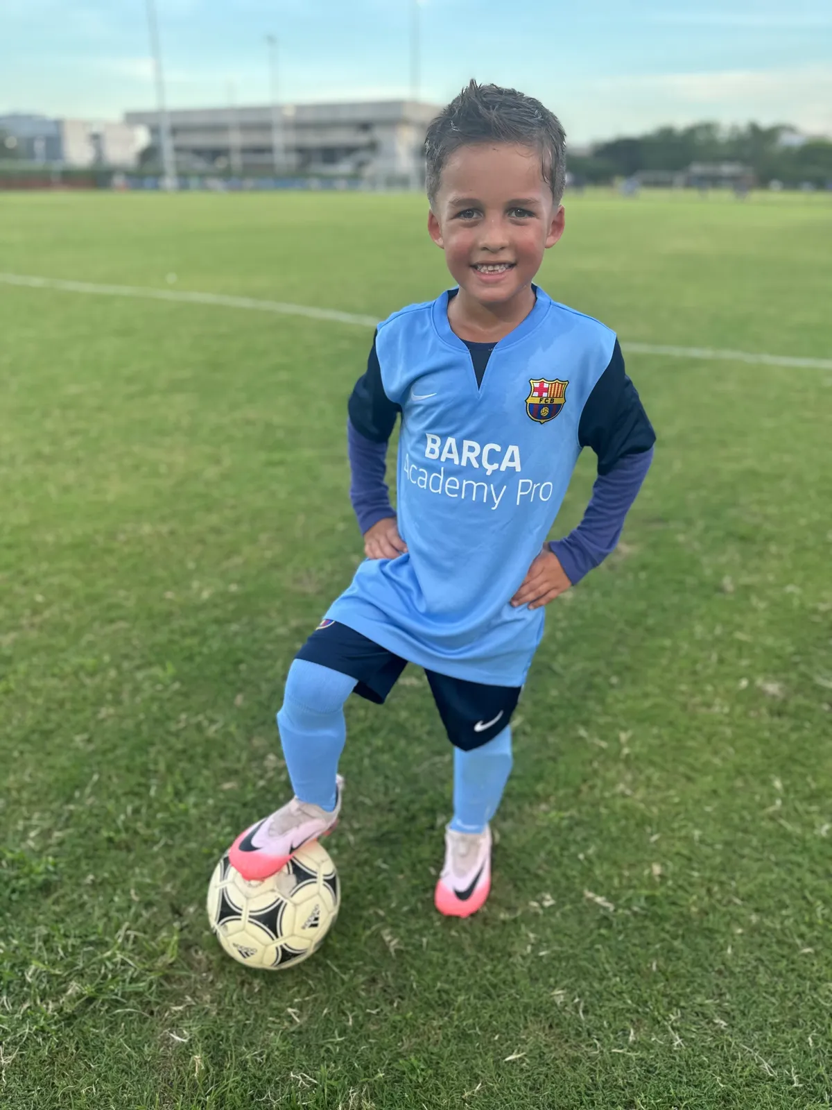Fran Jr con la camiseta de Barcelona (Miami)